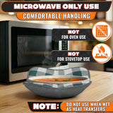 LIBERHAUS Microwave Bowl Holder 4-Pack - Gray Pattern