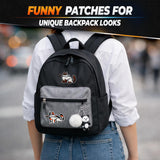 Cat Iron On Patches for Clothes Set of 8