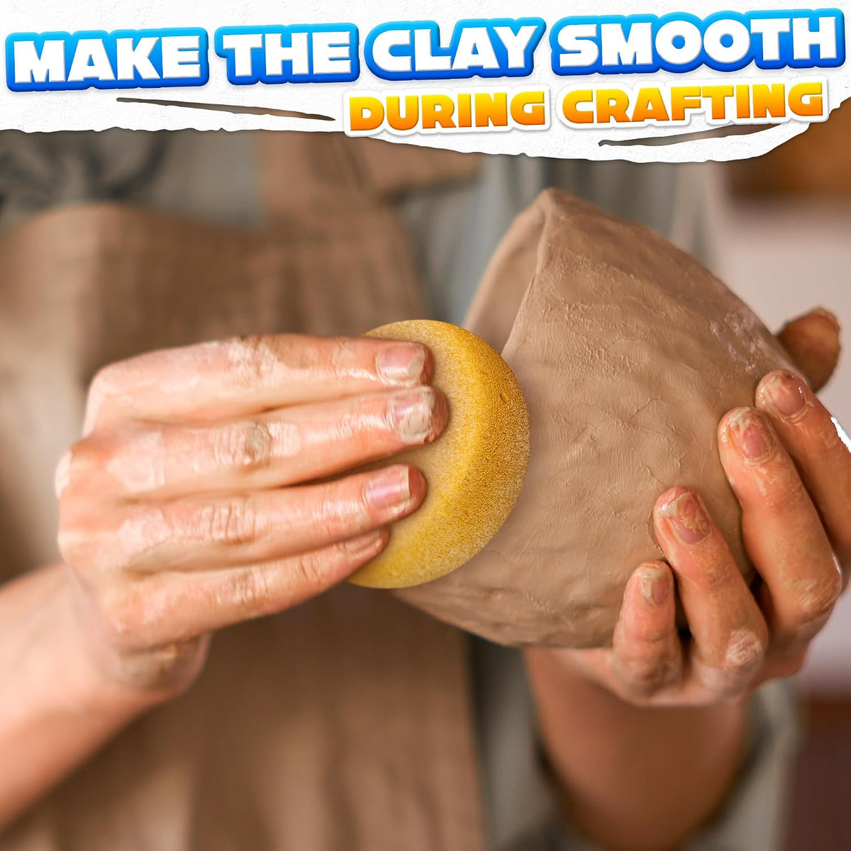 12 Pcs Pottery Sponges for Clay
