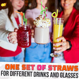 200 Pcs Extra Long Straws Disposable