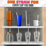 400 Pcs Boba Straws Individually Wrapped - Clear
