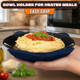 LIBERHAUS Microwave Bowl Holder 4-Pack - Blue