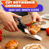 2 in 1 Kitchen Scissors for Food with Cutting Board