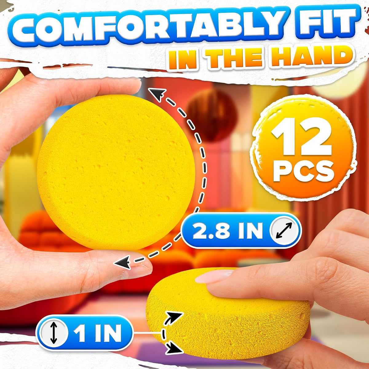 12 Pcs Pottery Sponges for Clay
