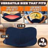LIBERHAUS Microwave Bowl Holder 4-Pack - Blue