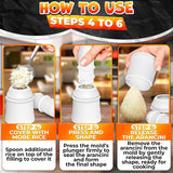 2 Pcs Arancini Maker Mold, Round and Conical