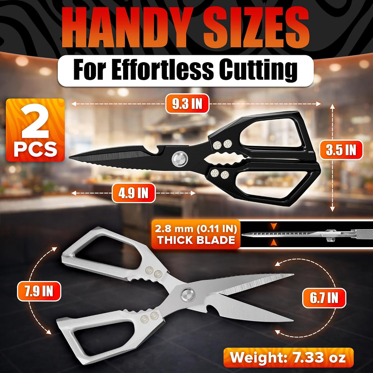 Stainless Steel Poultry Shears Set of 2