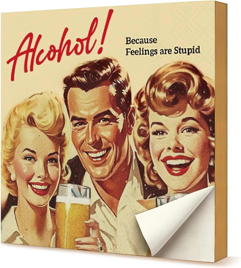 20 Pcs Funny Cocktail Napkins - Orange