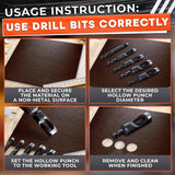 6 Pcs Leather Hole Punch Set