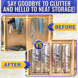 4 Pcs 40-Inch Clear Garment Bags for Hanging Clothes