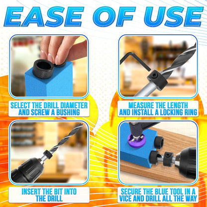 Angle drill guide jig tool