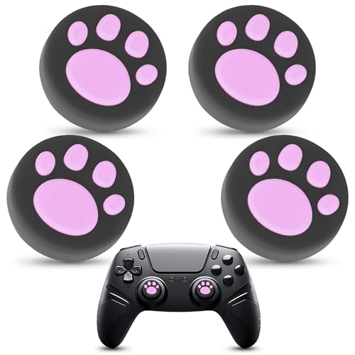 Cat paw pink ps4 thumbstick grips