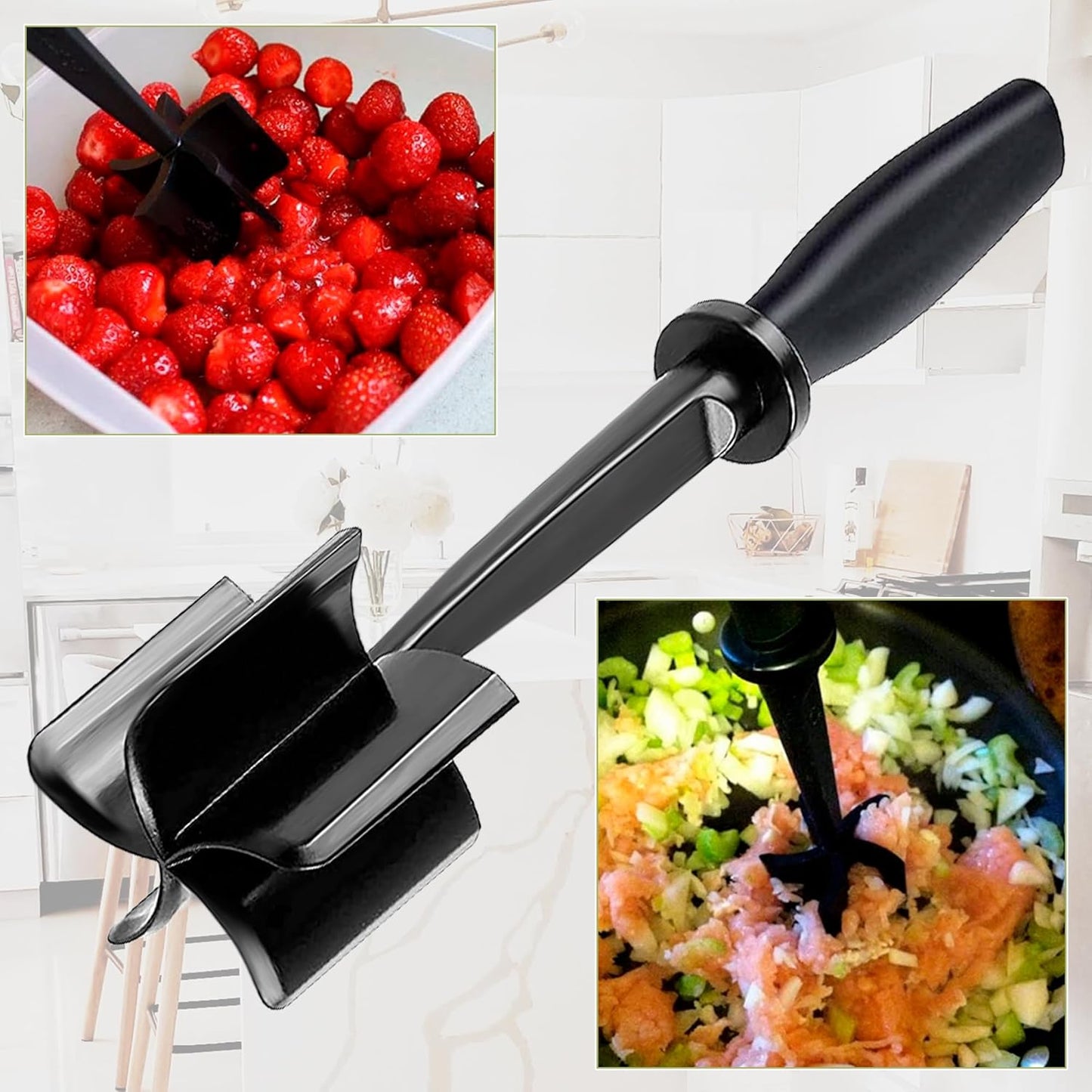 Chop ground meat smasher