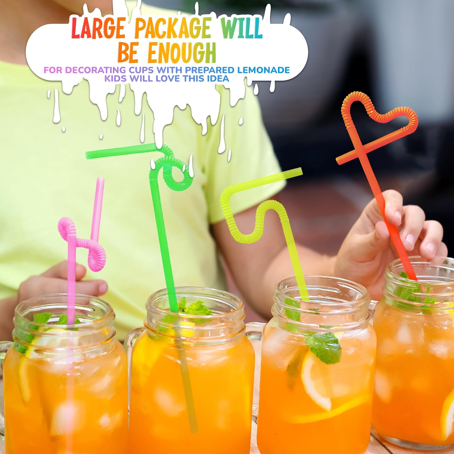 Extra long plastic straws disposable