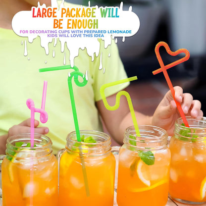 Extra long plastic straws disposable