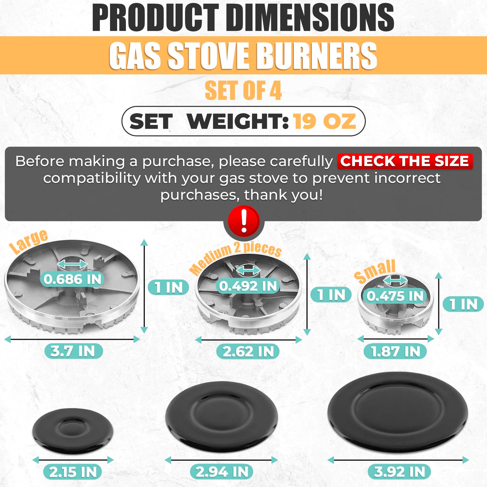 Gas cooking burner