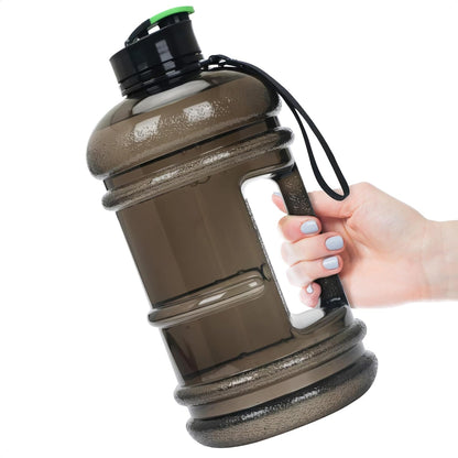 Half gallon water bottle with handle