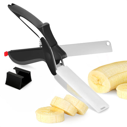 Kitchen scissor smart cutting board knife