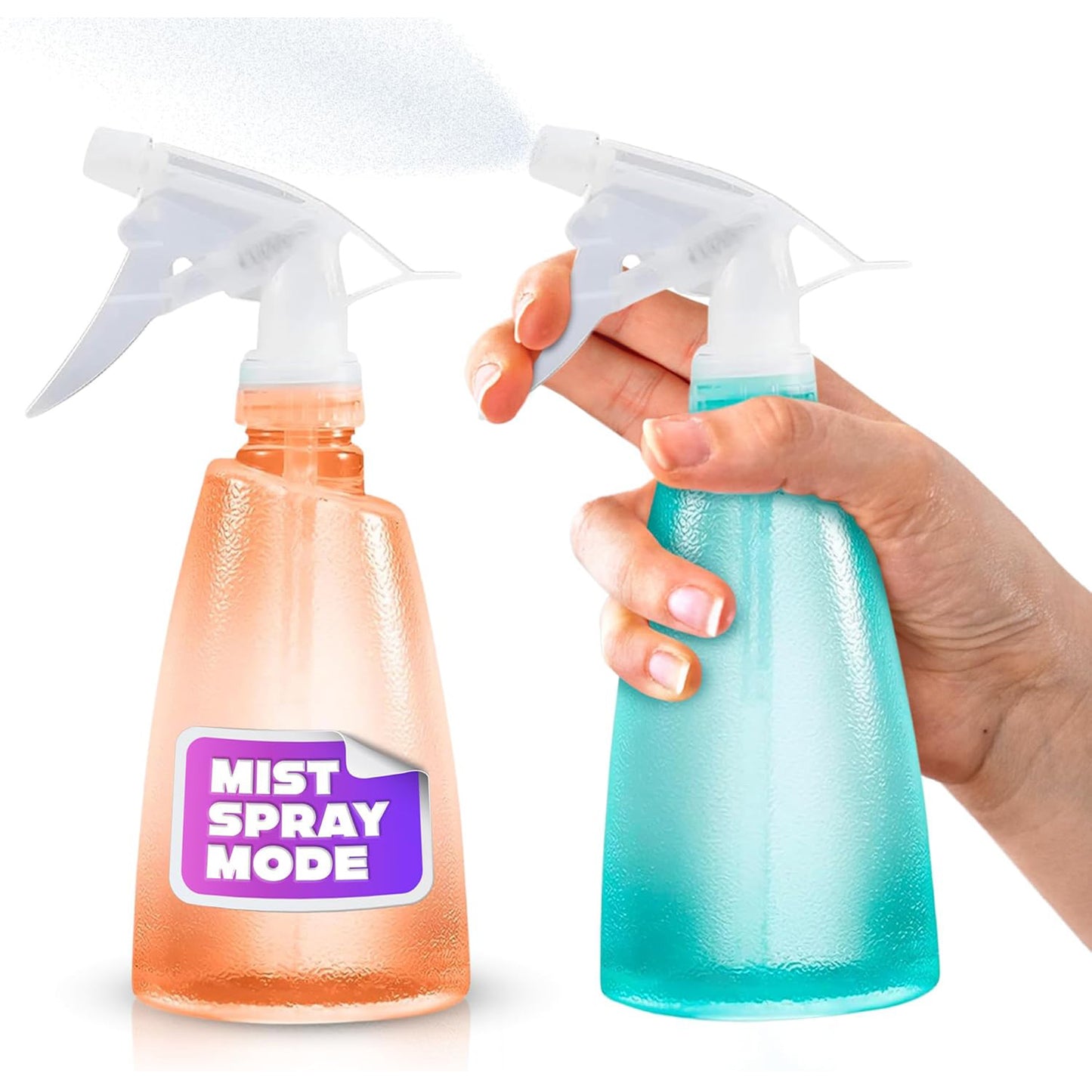 Plastic spray bottle for hair