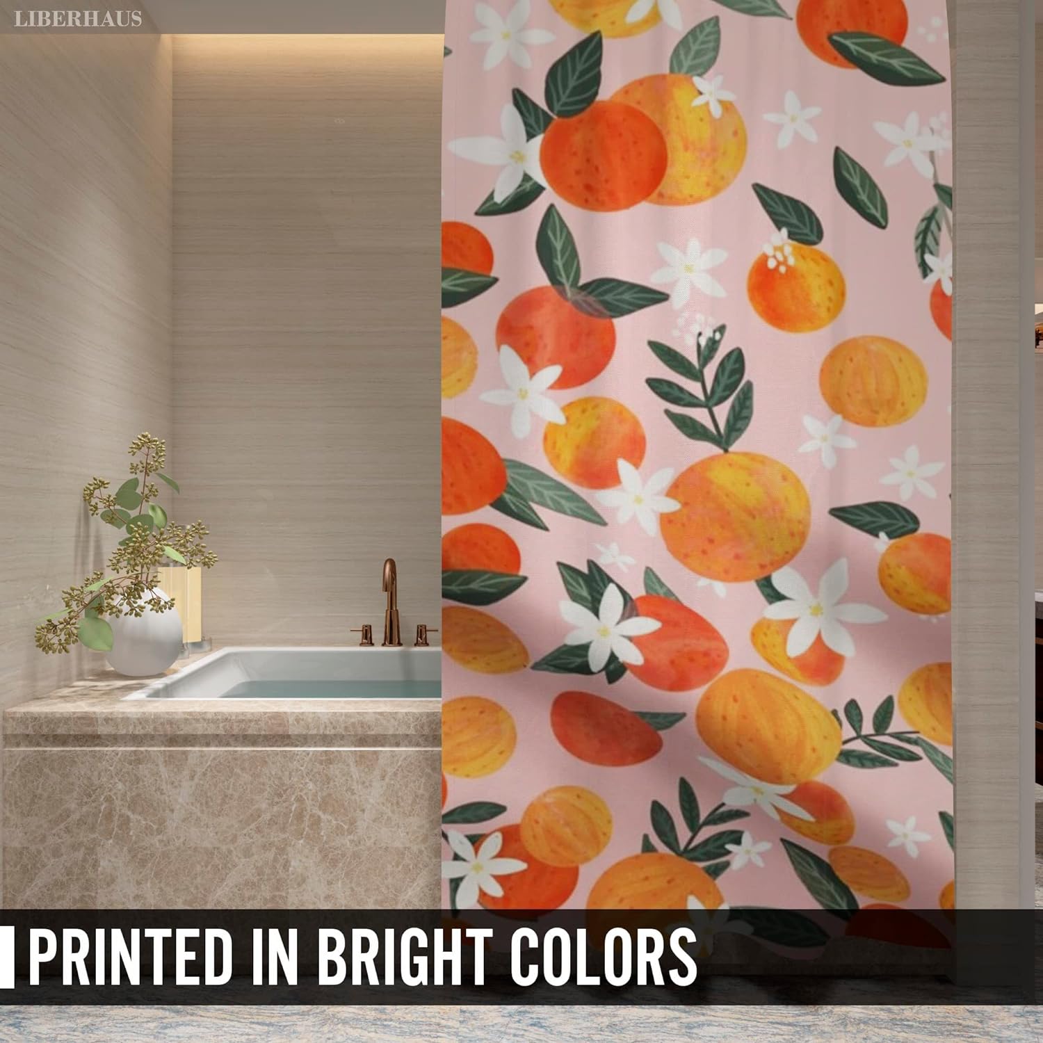 Print shower curtain