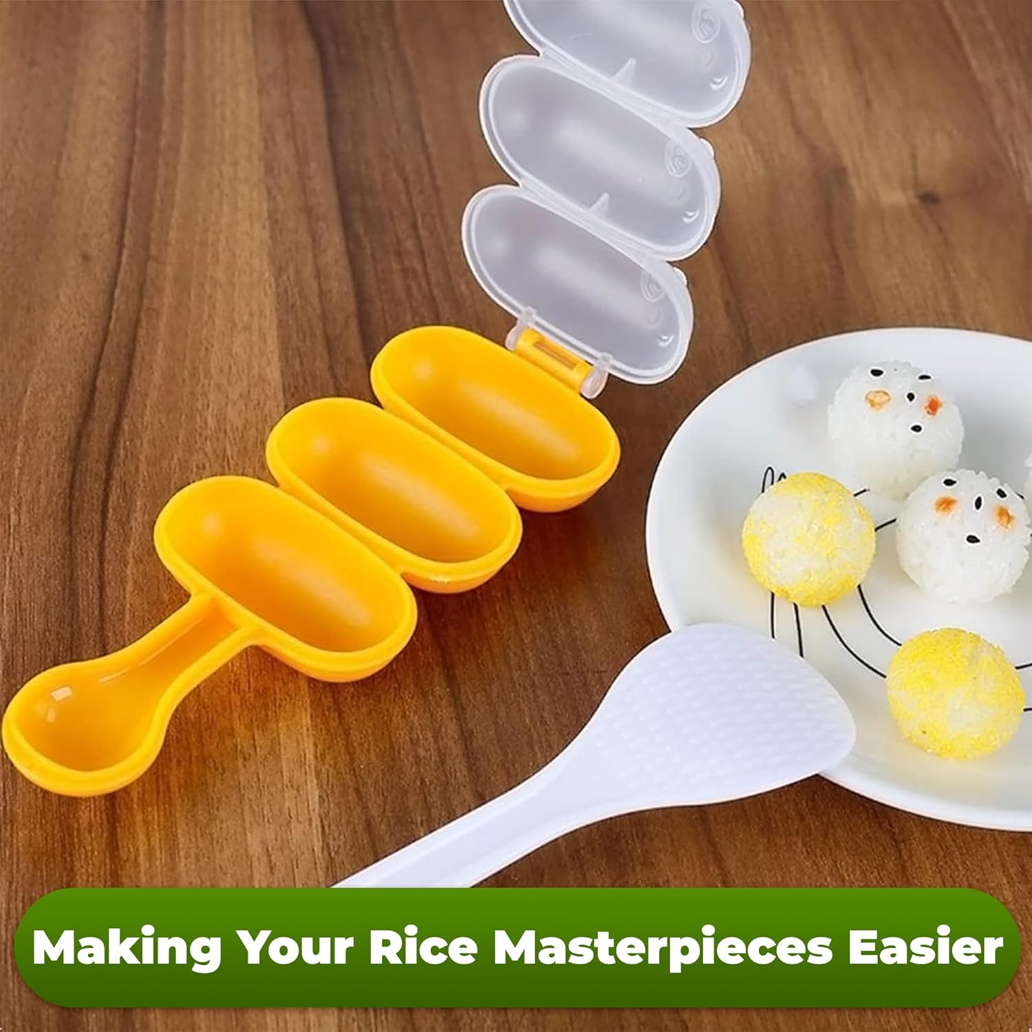 Rice ball shaker mold