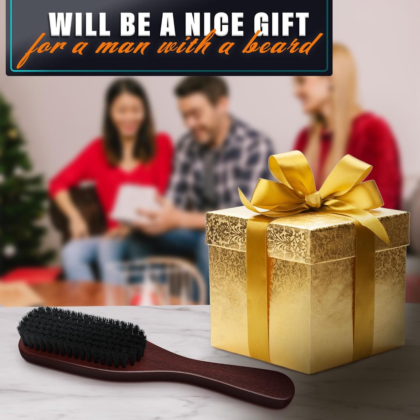 Soft bristle beard brush