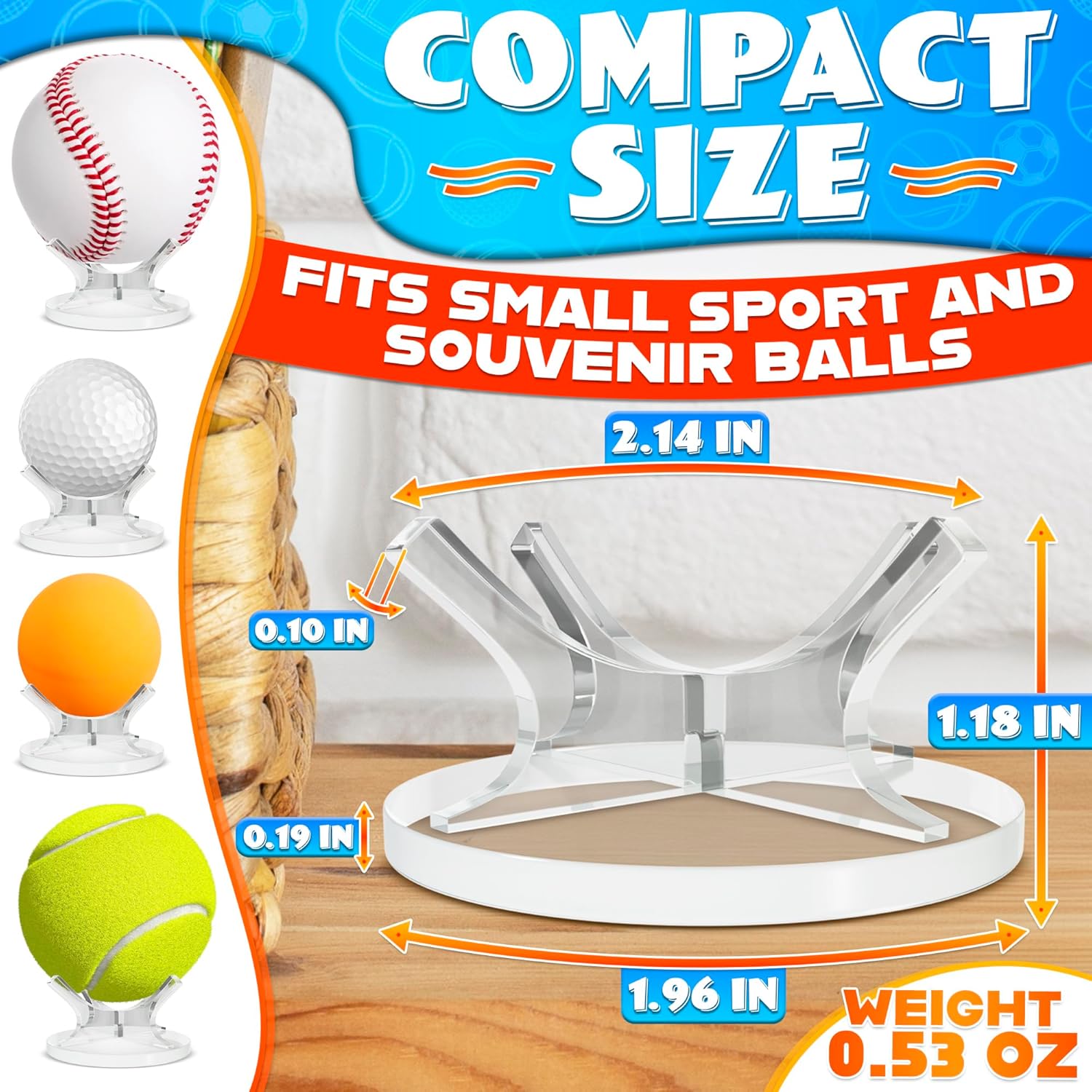 Softball display stand