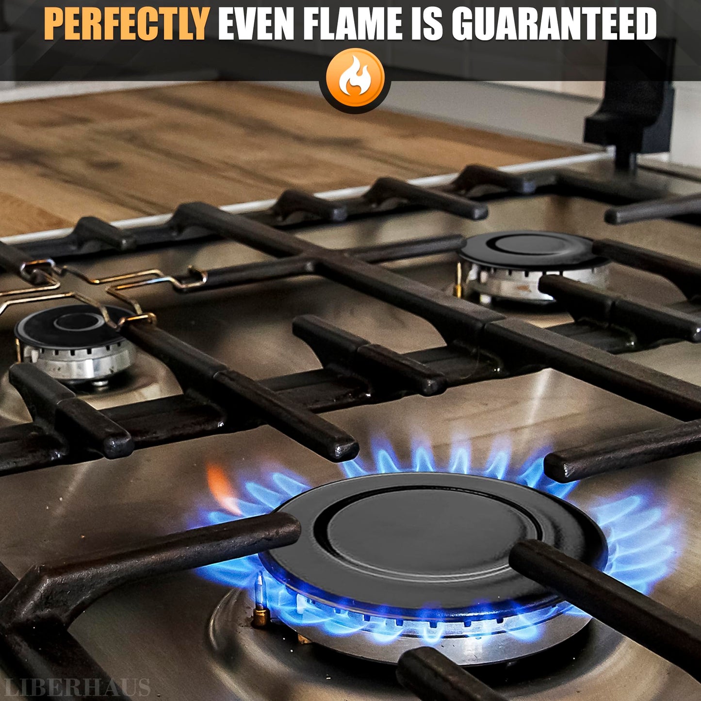 Stove burner covers for gas