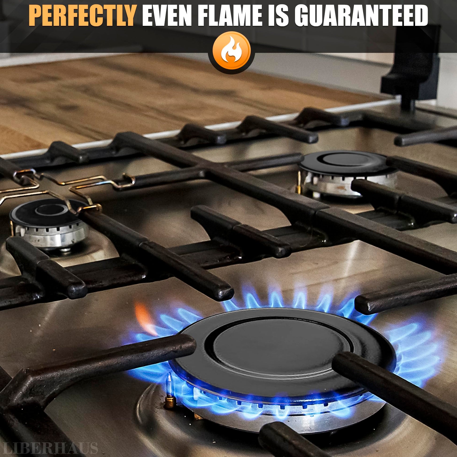 Stove burner covers for gas