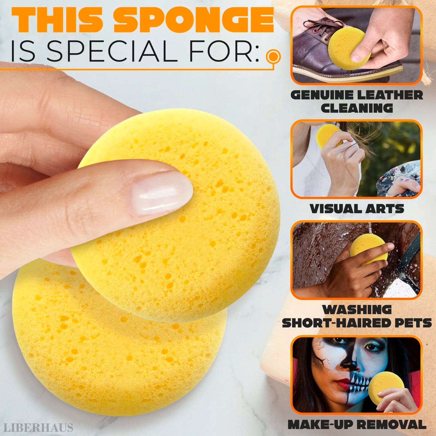 Tack cleaning sponge